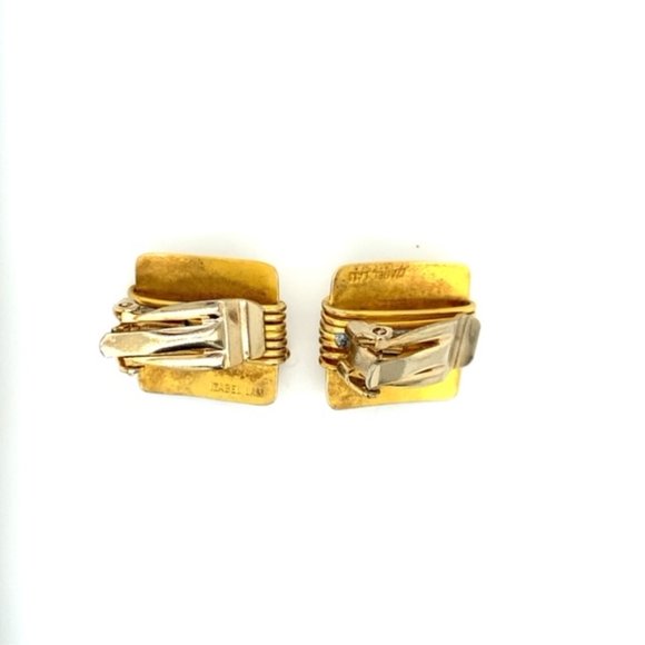 Rare  Mid Century Izabel Lam Clip Earrings - Picture 3 of 3